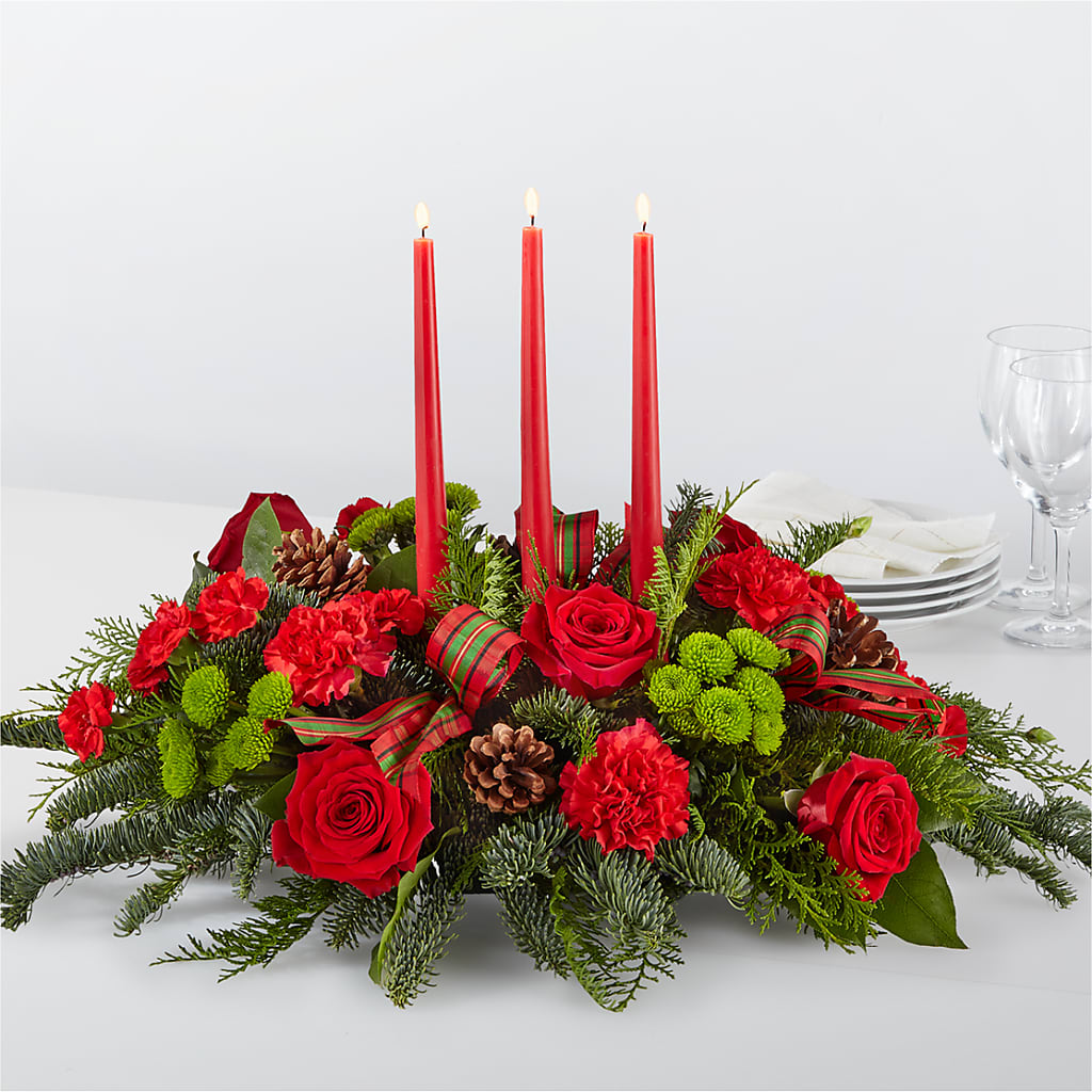 By the Candlelight Centerpiece – Best Choice Floral And Landscape, Hortonville WI