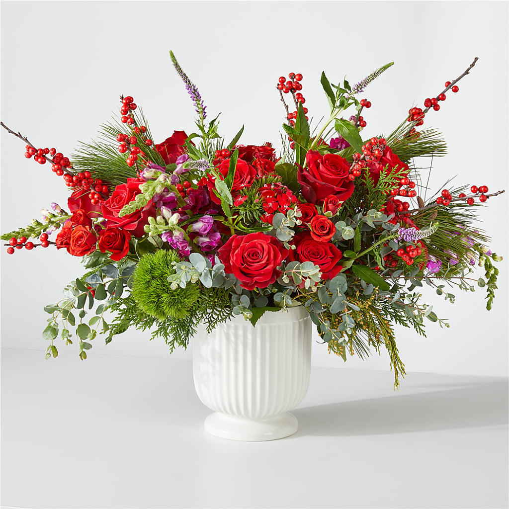 Big Red Bow Bouquet – Best Choice Floral And Landscape, Hortonville WI