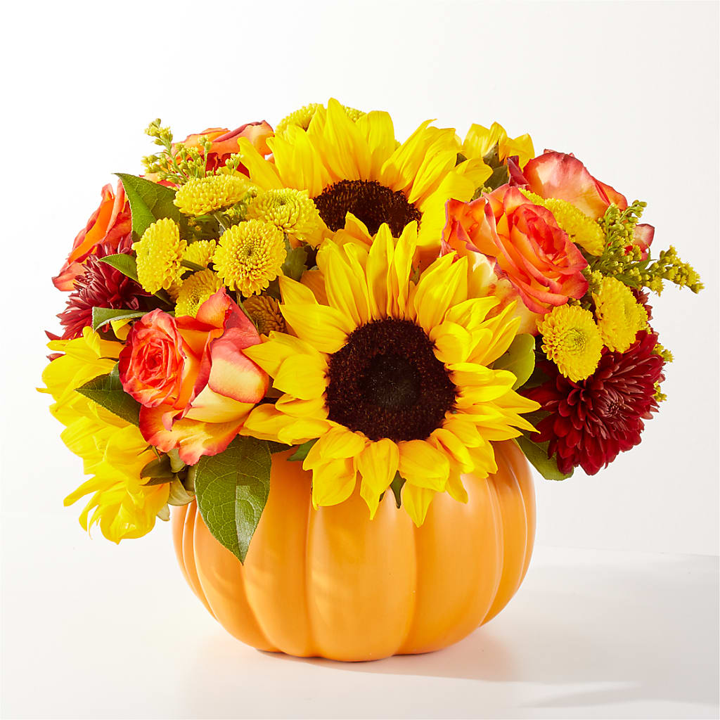 Golden Gourd Pumpkin Bouquet – Best Choice Floral And Landscape, Hortonville WI