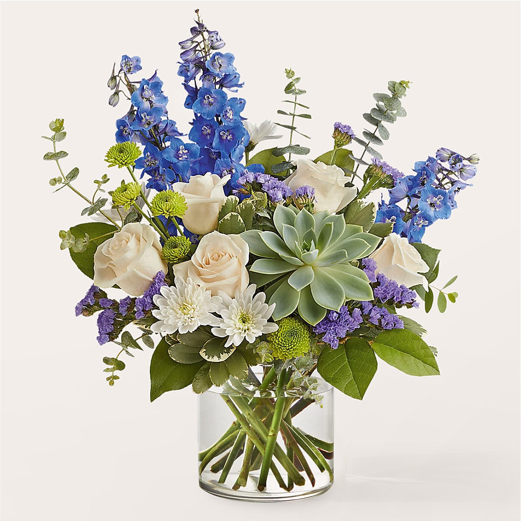 Cerulean Waves Bouquet – Best Choice Floral And Landscape, Hortonville WI