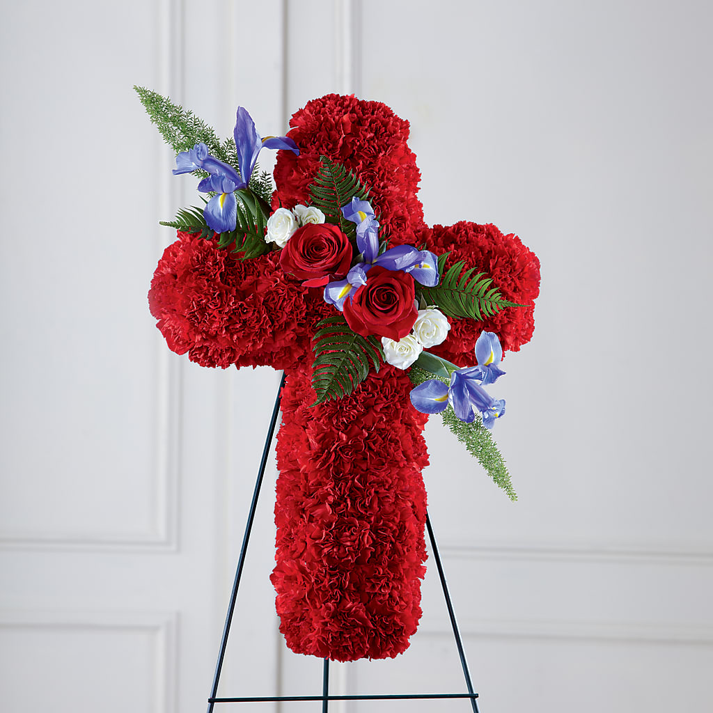 Faithful Hero Floral Cross – Best Choice Floral And Landscape, Hortonville WI