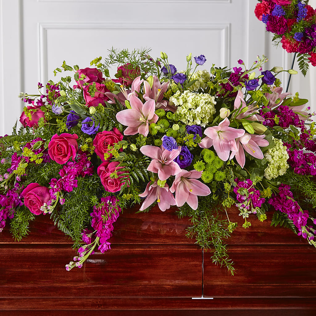 Radiant Tribute Casket Spray – Best Choice Floral And Landscape, Hortonville WI