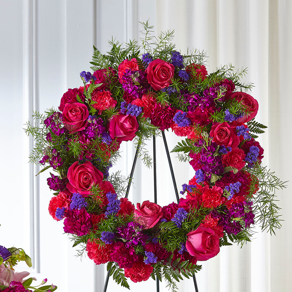 Calming Colors Wreath – Best Choice Floral And Landscape, Hortonville WI