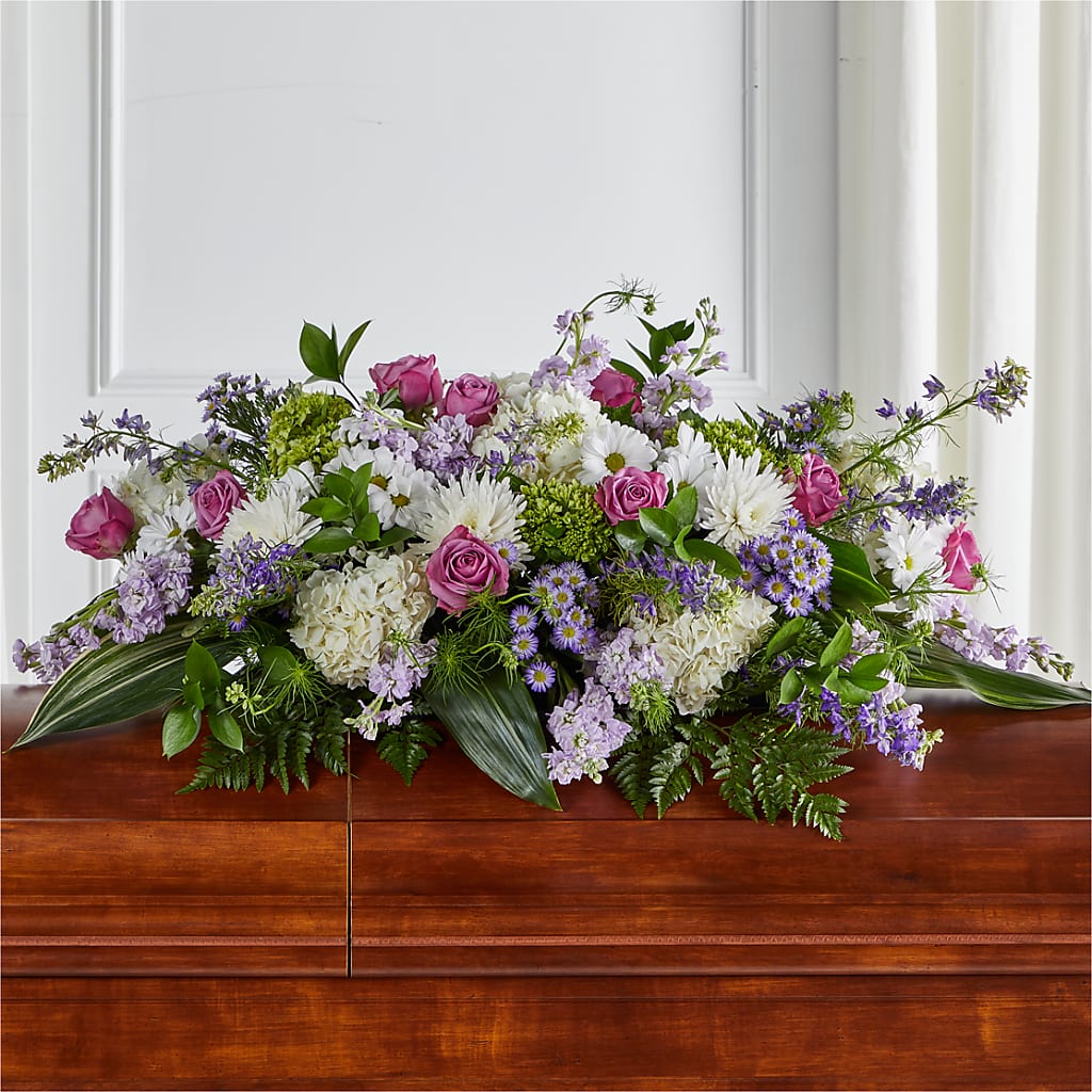 Meadows of Serenity Casket Spray – Best Choice Floral And Landscape, Hortonville WI