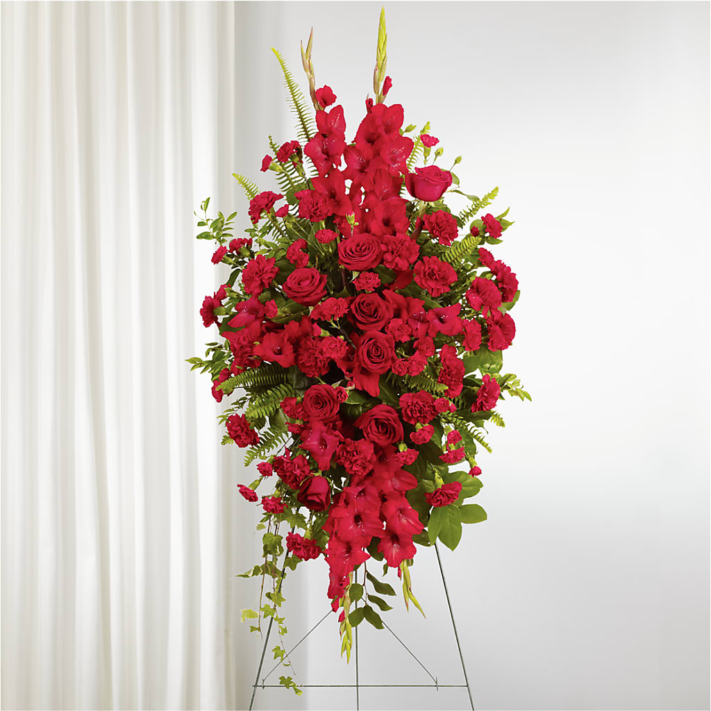 From the Heart Standing Spray – Best Choice Floral And Landscape, Hortonville WI