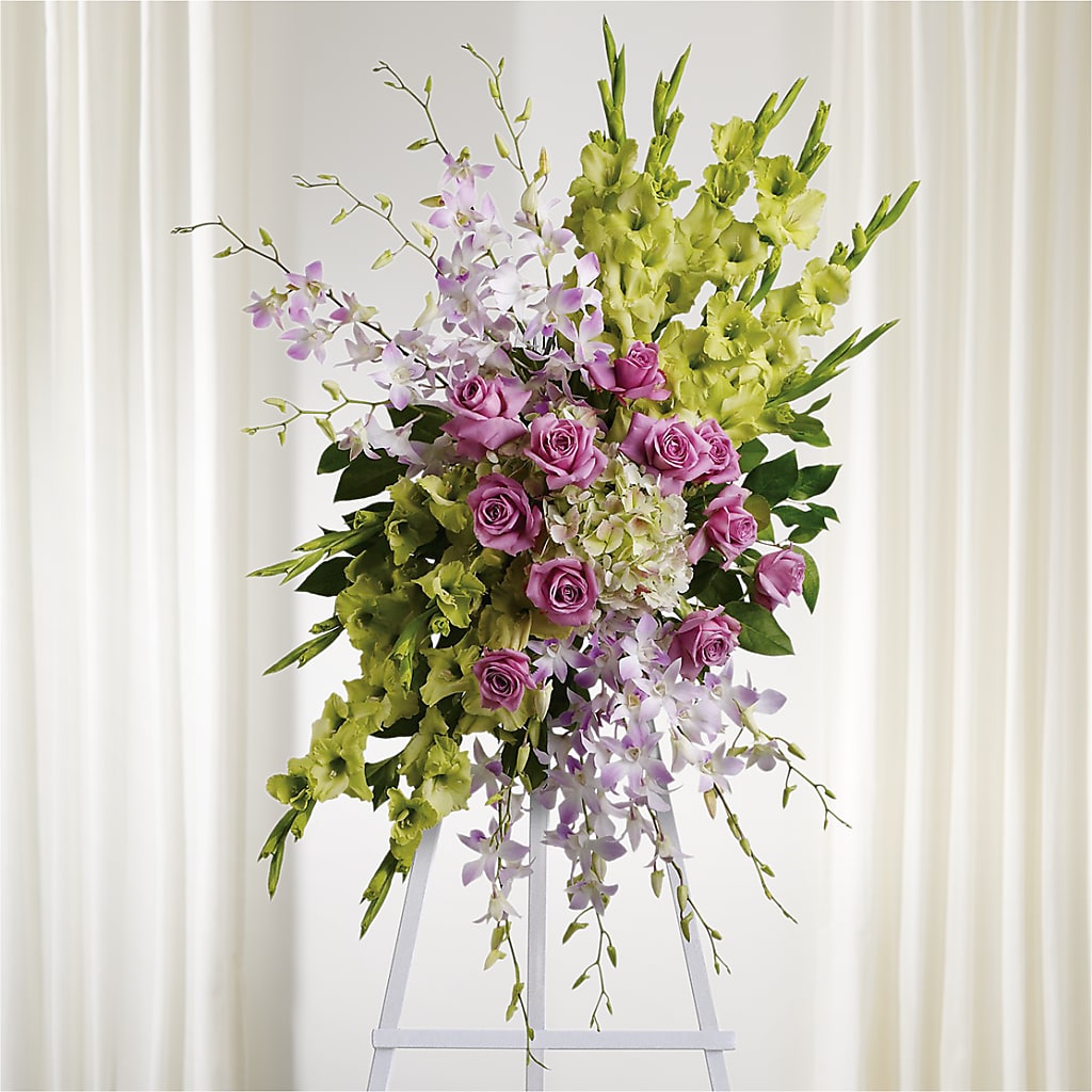 Lasting Legacy Standing Spray – Best Choice Floral And Landscape, Hortonville WI