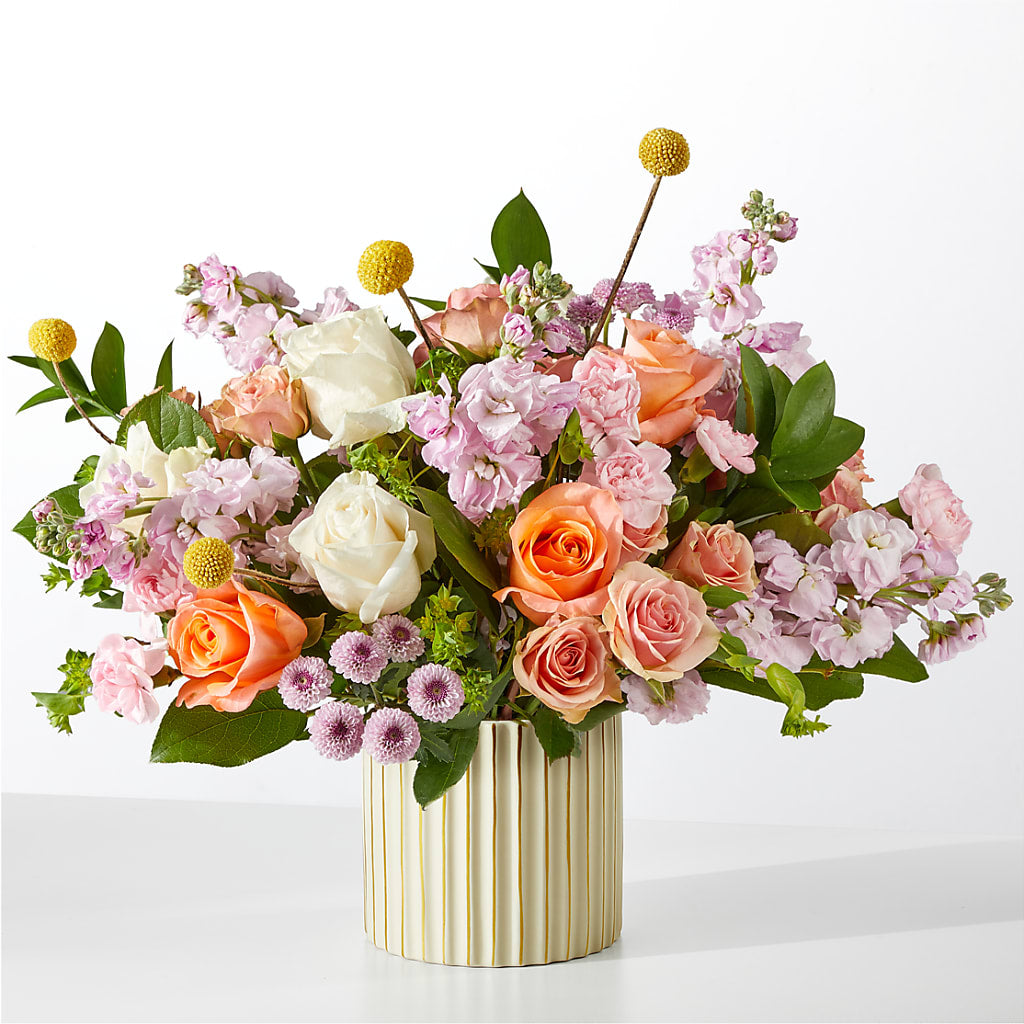 French Market Bouquet with Ivory Vase – Best Choice Floral And Landscape, Hortonville WI