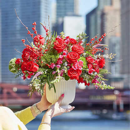 Big Red Bow Bouquet –  Best Choice Floral And Landscape, Hortonville WI