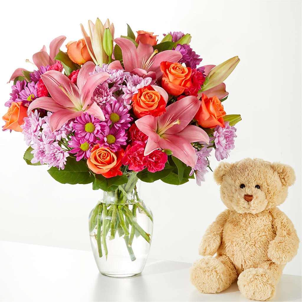One and Only Bouquet and Bear Bundle –  Best Choice Floral And Landscape, Hortonville WI