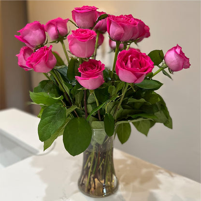Long Stem Pink Rose Bouquet –  Best Choice Floral And Landscape, Hortonville WI