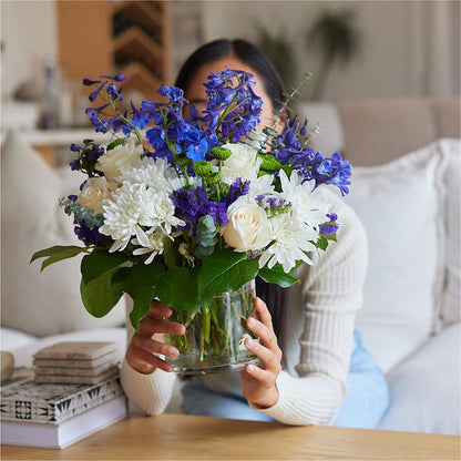 Cerulean Waves Bouquet –  Best Choice Floral And Landscape, Hortonville WI