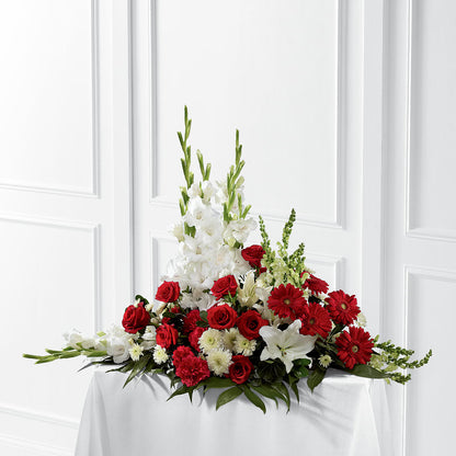Crimson & White Arrangement –  Best Choice Floral And Landscape, Hortonville WI