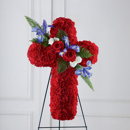 Faithful Hero Floral Cross –  Best Choice Floral And Landscape, Hortonville WI
