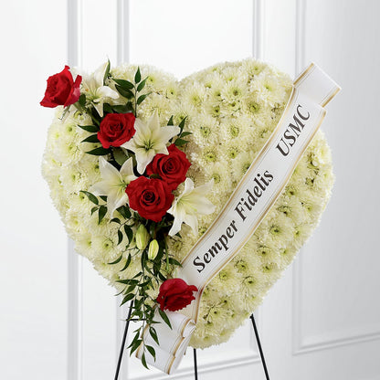 Heartfelt Hero Standing Heart –  Best Choice Floral And Landscape, Hortonville WI