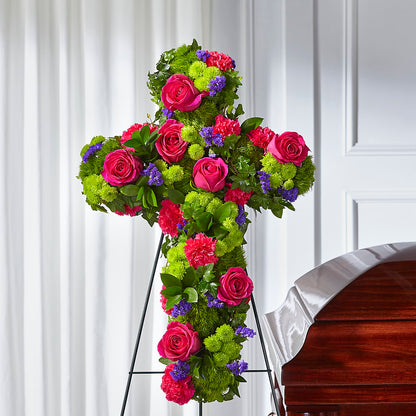 Tribute Rose Floral Cross –  Best Choice Floral And Landscape, Hortonville WI