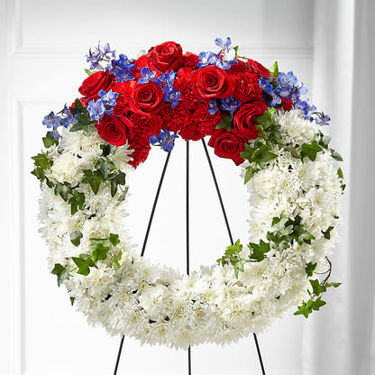 Patriotic Passion Wreath –  Best Choice Floral And Landscape, Hortonville WI