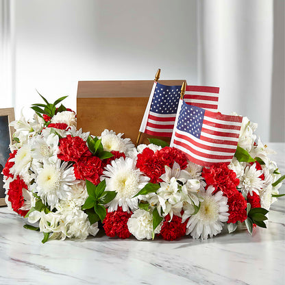Spirit of Patriotism Cremation Adornment –  Best Choice Floral And Landscape, Hortonville WI