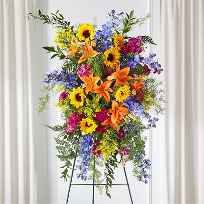 Sunlit Memories Standing Spray (Standard) –  Best Choice Floral And Landscape, Hortonville WI