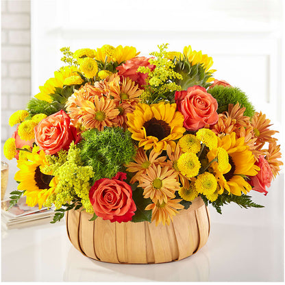 Harvest Sunflower Basket –  Best Choice Floral And Landscape, Hortonville WI