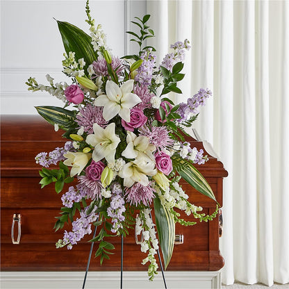 Grateful Hearts Standing Spray –  Best Choice Floral And Landscape, Hortonville WI