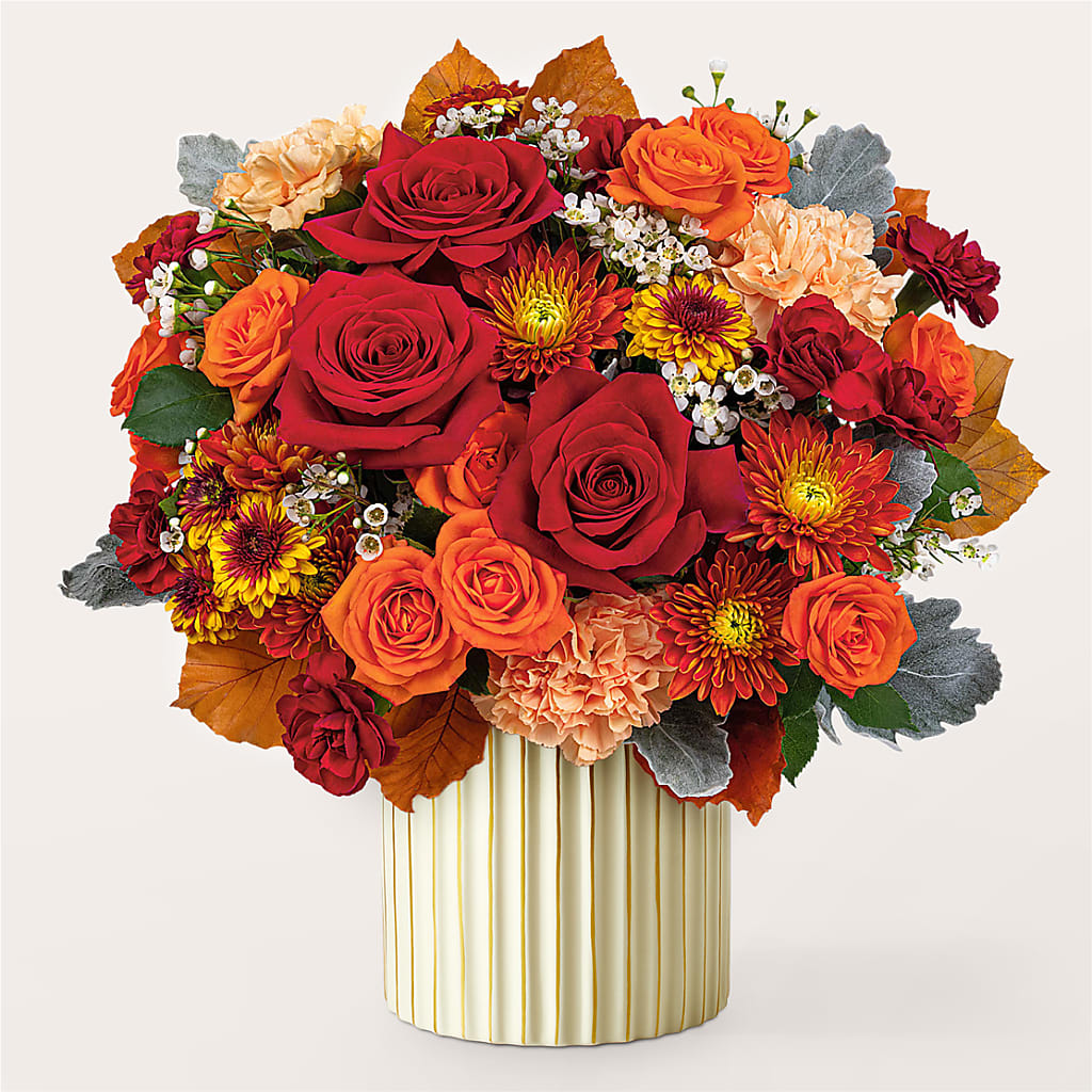 Merlot Bouquet with Ivory Vase –  Best Choice Floral And Landscape, Hortonville WI