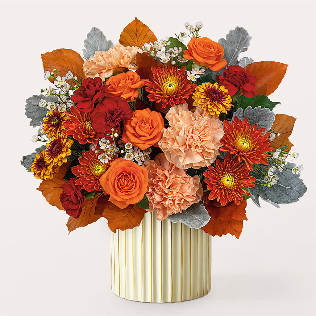Merlot Bouquet with Ivory Vase –  Best Choice Floral And Landscape, Hortonville WI