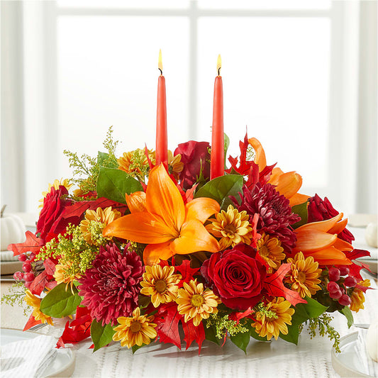 Autumn's Embrace Centerpiece –  Best Choice Floral And Landscape, Hortonville WI