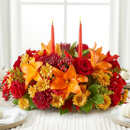 Autumn's Embrace Centerpiece –  Best Choice Floral And Landscape, Hortonville WI