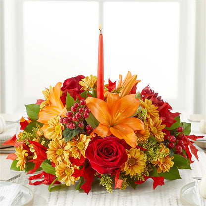 Autumn's Embrace Centerpiece –  Best Choice Floral And Landscape, Hortonville WI