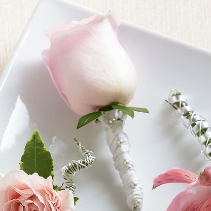 Pink Rose Boutonniere –  Best Choice Floral And Landscape, Hortonville WI
