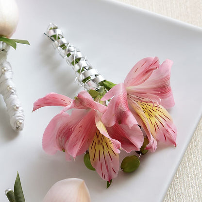 Pink Peruvian Lily Boutonniere –  Best Choice Floral And Landscape, Hortonville WI