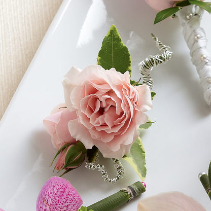 Pink Spray Rose Boutonniere –  Best Choice Floral And Landscape, Hortonville WI
