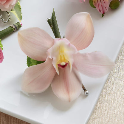 Pink Cymbidium Boutonniere –  Best Choice Floral And Landscape, Hortonville WI