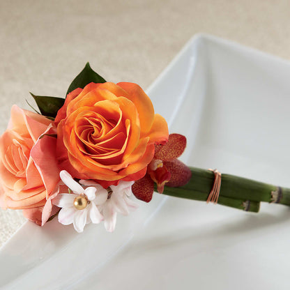 Sunset Dream Boutonniere –  Best Choice Floral And Landscape, Hortonville WI
