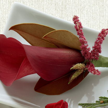 Red Calla Boutonniere –  Best Choice Floral And Landscape, Hortonville WI