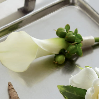 White Calla Boutonniere –  Best Choice Floral And Landscape, Hortonville WI