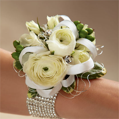 White Wedding Corsage –  Best Choice Floral And Landscape, Hortonville WI